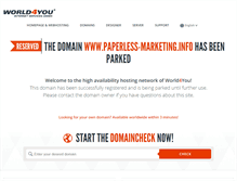 Tablet Screenshot of paperless-marketing.info
